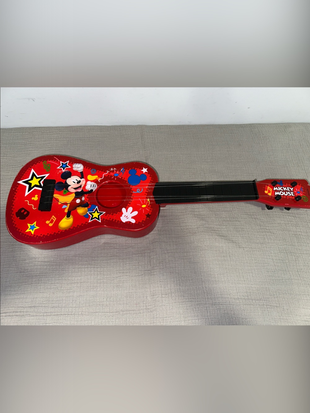 Disney Red Mickey Mouse Toy Guitar